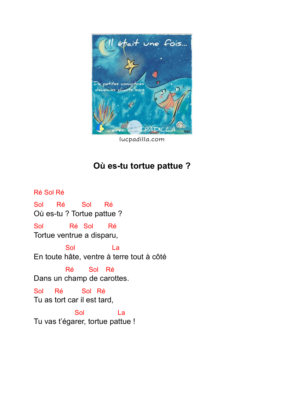 Tableau des accords