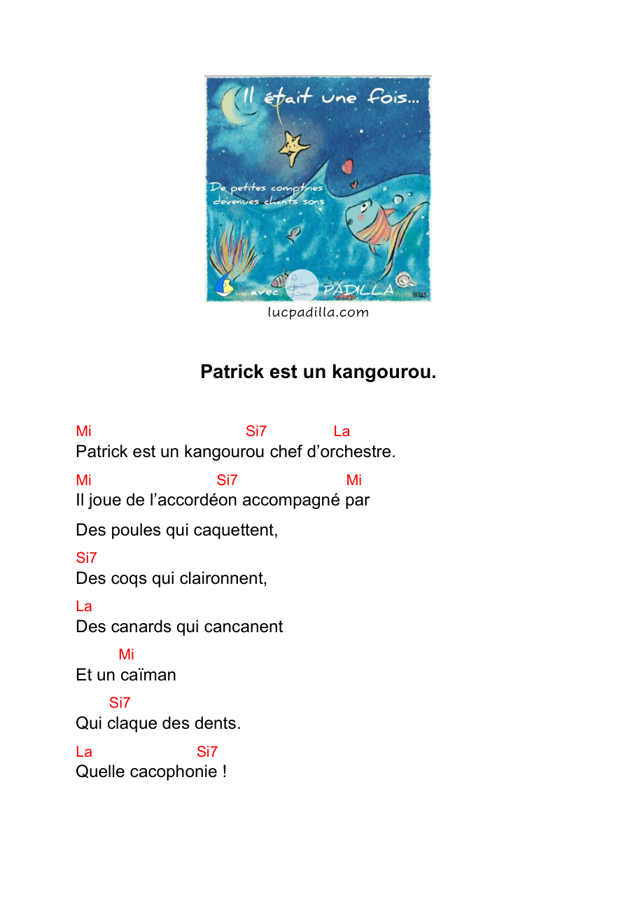 Tableau des accords