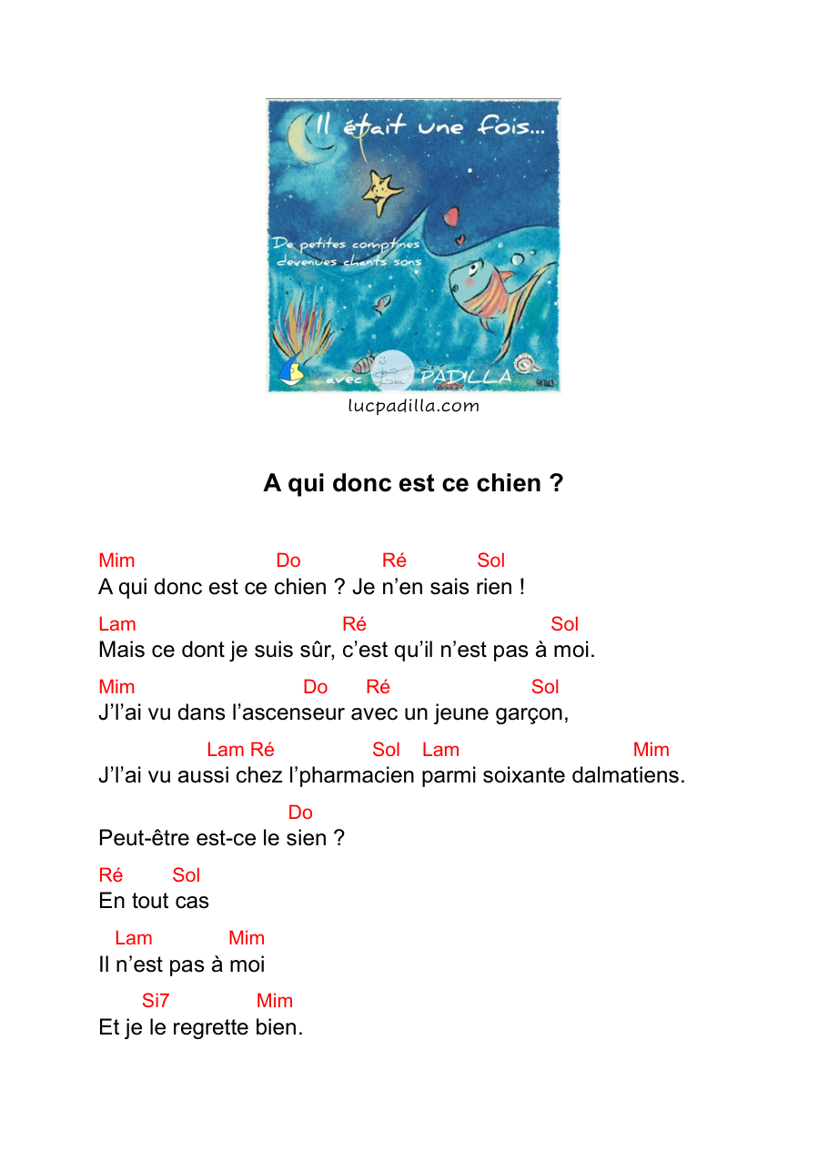 Tableau des accords