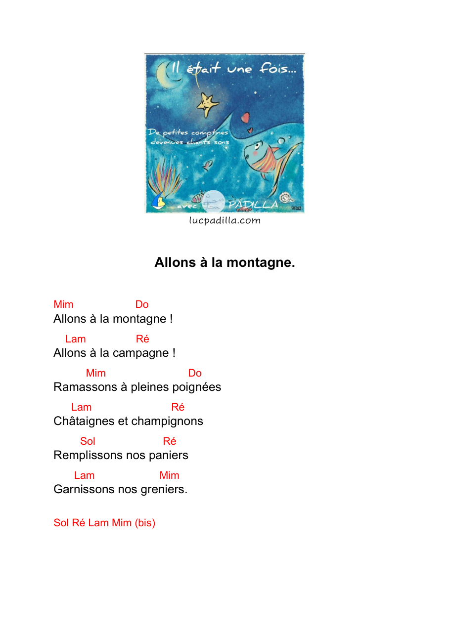 Tableau des accords