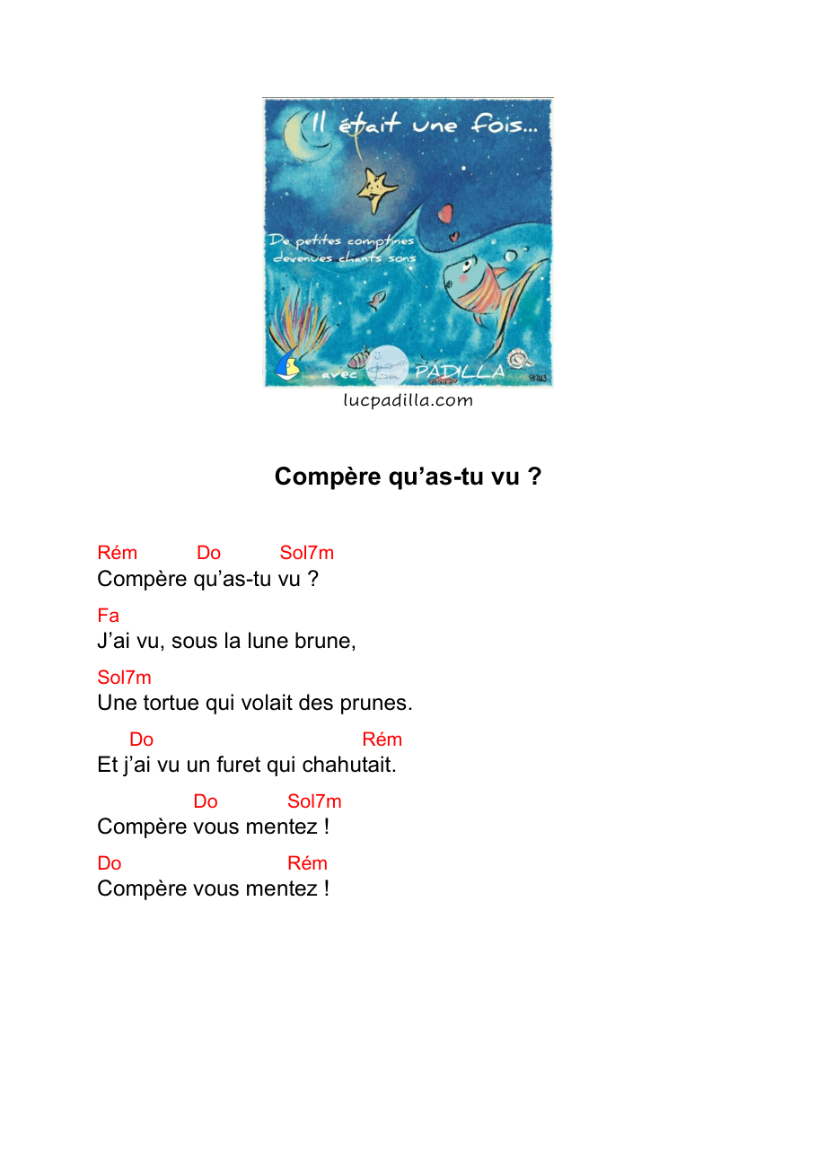 Tableau des accords